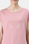 Enamor Relaxed Fitted Top - Mauve Love Magic Graphic — thumbnail 8